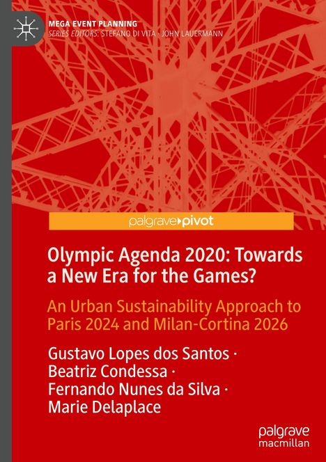 „Olympic Agenda 2020: Towards a New Era for the Games?“ Auf rotem Hintergrund grafische Linien.