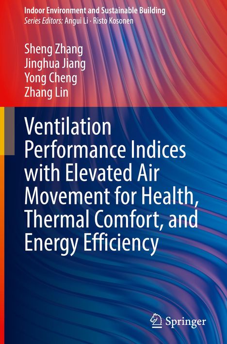 "Ventilation Performance Indices...", Autoren oben. Farbverlauf mit wellenförmigem Hintergrund. Springer-Logo unten rechts.