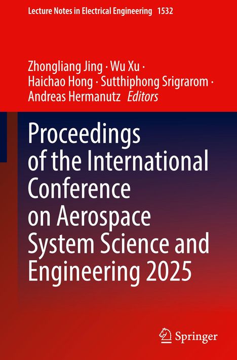 Proceedings der International Conference on Aerospace System Science and Engineering 2025, rot-blauer Hintergrund.