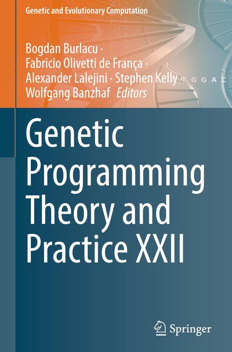Titel: "Genetic Programming Theory and Practice XXII". Herausgeber: Bogdan Burlacu et al. Springer-Logo unten rechts.