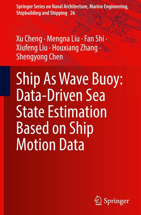 Buchtitel: "Ship As Wave Buoy". Autoren: Xu Cheng, Mengna Liu. Rot-orange Hintergrund mit Springer-Logo.