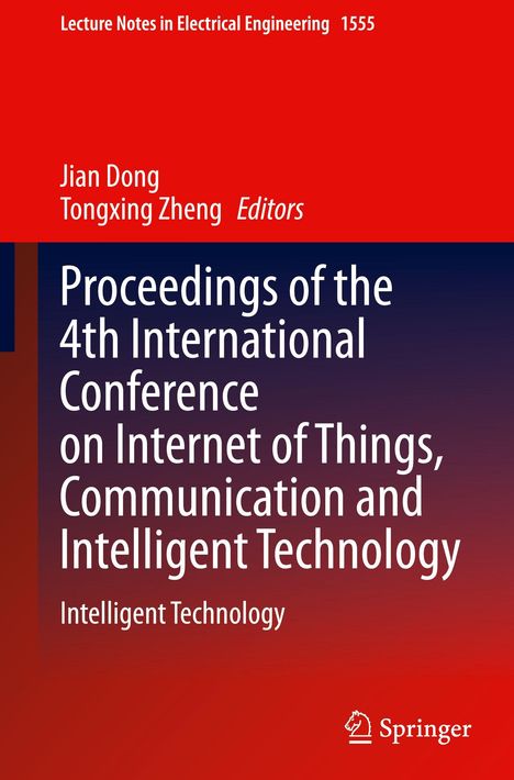 Titel: Proceedings of the 4th International Conference on Internet of Things. Rotes und blaues Design, Springer Logo.