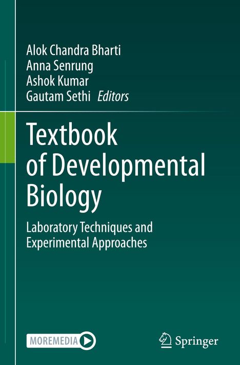 Text: "Textbook of Developmental Biology"; Autoren: "Alok Chandra Bharti, Anna Senrung, Ashok Kumar, Gautam Sethi."