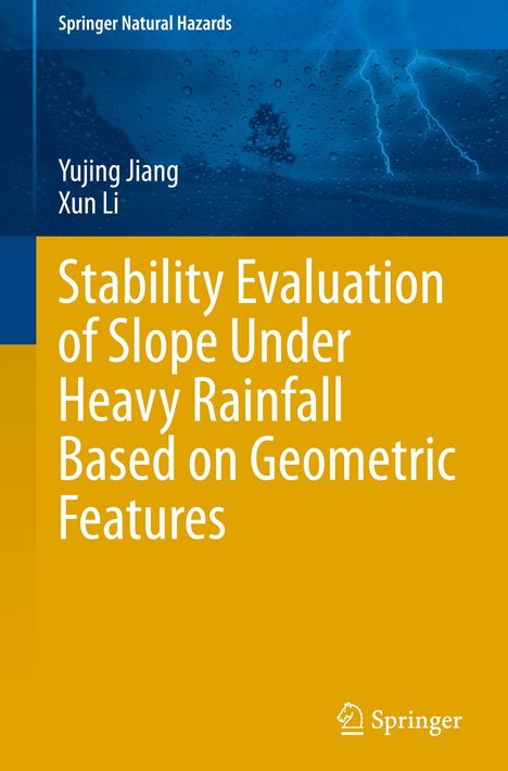 „Stability Evaluation of Slope Under Heavy Rainfall Based on Geometric Features“. Blauer Himmel mit Blitzen.