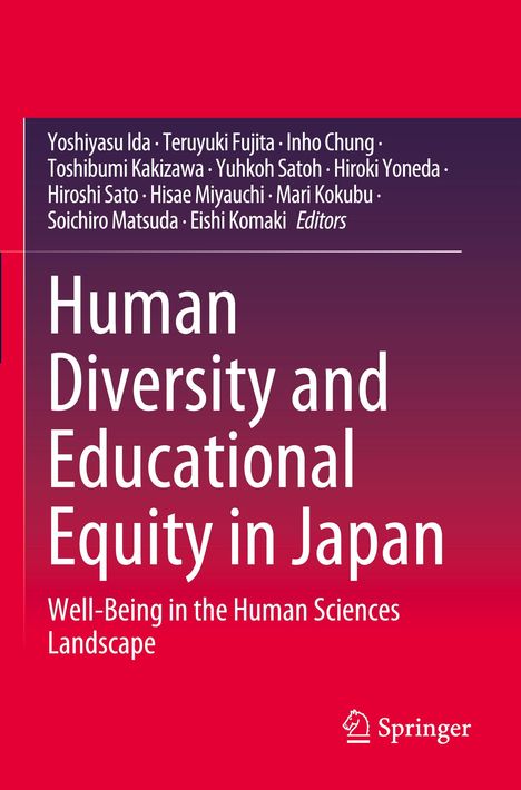 Oben stehen die Herausgeber. Titel: "Human Diversity and Educational Equity in Japan". Unten rechts "Springer"-Logo.