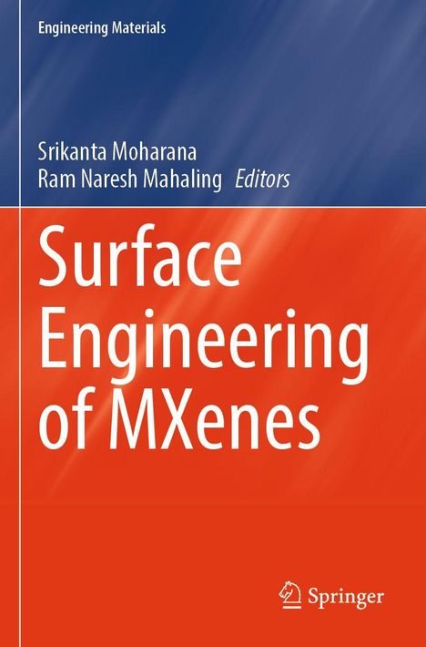 „Engineering Materials“, „Surface Engineering of MXenes“, zwei Herausgebernamen, Springer-Logo unten.