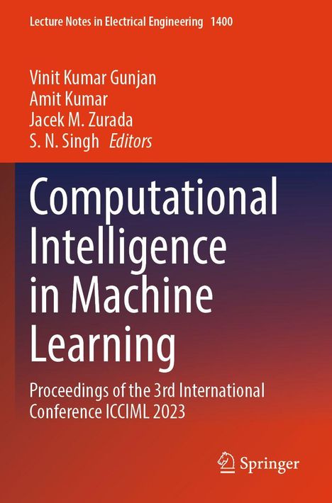 Titel: "Computational Intelligence in Machine Learning". Orange-blauer Hintergrund, Springer-Logo.