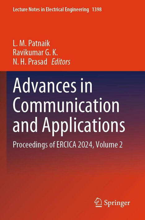 Titel: Advances in Communication and Applications. Autoren: L. M. Patnaik, Ravikumar G. K., N. H. Prasad. Springer-Logo unten.