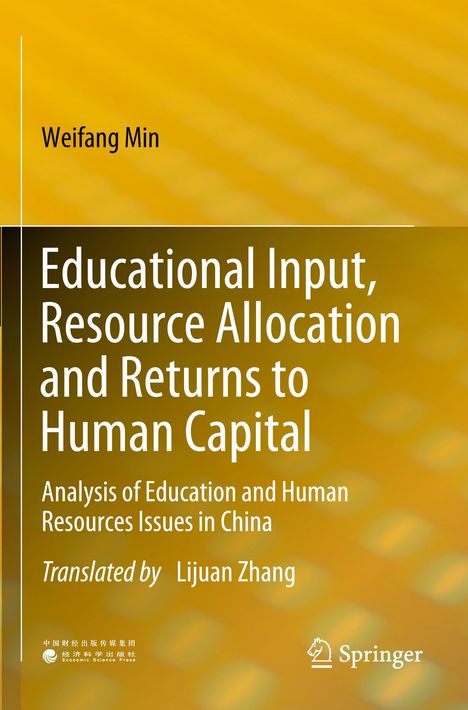 Titel: Educational Input, Resource Allocation and Returns to Human Capital. Hintergrund in Gelb. Springer-Logo unten rechts.