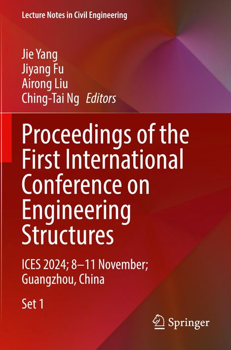 „Proceedings of the First International Conference on Engineering Structures“ vor rotem Hintergrund, Springer-Logo.