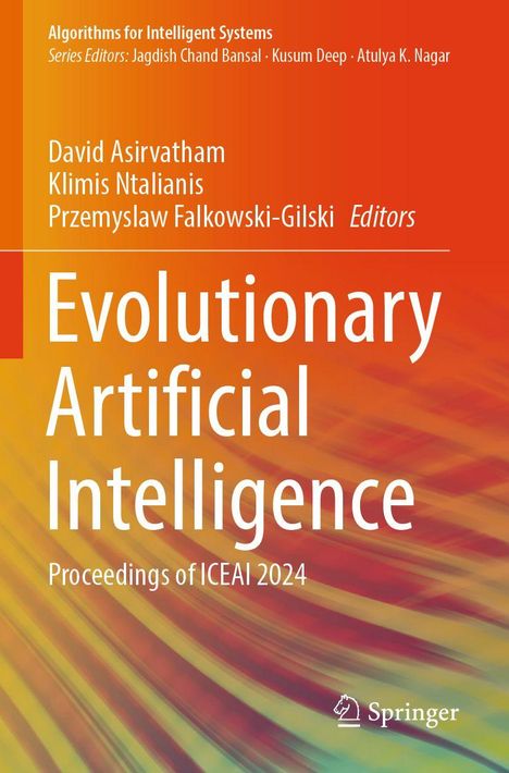 "Evolutionary Artificial Intelligence: Proceedings of ICEAI 2024" mit warmen Farben und Springer-Logo rechts unten.