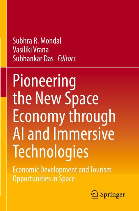 Cover mit Titel: "Pioneering the New Space Economy through AI and Immersive Technologies". Verlag Springer.