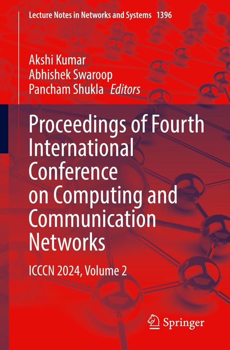 Titel: "Proceedings of Fourth International Conference on Computing and Communication Networks". Rote Hintergrundgrafik.