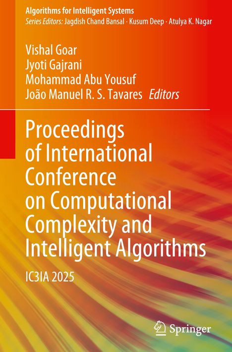 Proceedings of International Conference on Computational Complexity and Intelligent Algorithms IC3IA 2025. Bunte, dynamische Farben.