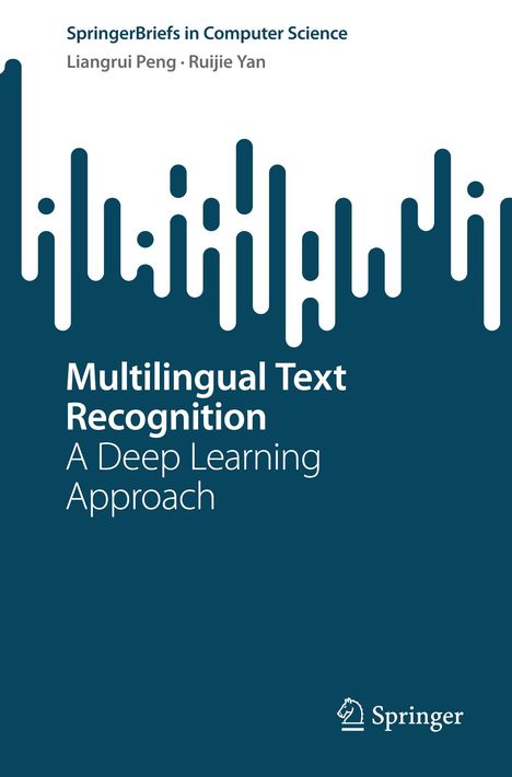 "Multilingual Text Recognition: A Deep Learning Approach" steht vor abstrakter Grafik, Springer-Logo unten.
