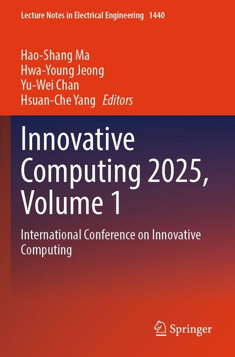 Titel: "Innovative Computing 2025, Volume 1". Orange-blauer Hintergrund, Springer-Logo unten.