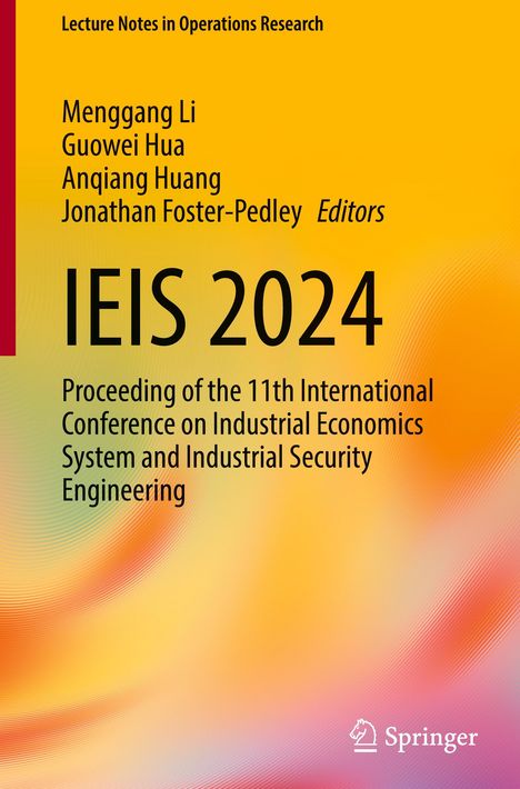 Titel: "IEIS 2024", gelbes Cover mit einem farbigen, verwischten Hintergrund. Springer-Logo unten rechts.