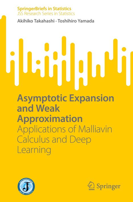 "Asymptotic Expansion and Weak Approximation" steht in großer Schrift, gelber Hintergrund, Logos von Springer und Japan Statistical Society.