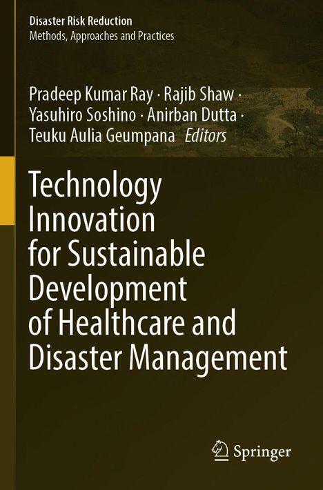 Cover in Dunkelgrün. Titel: "Technology Innovation for Sustainable Development of Healthcare and Disaster Management."
