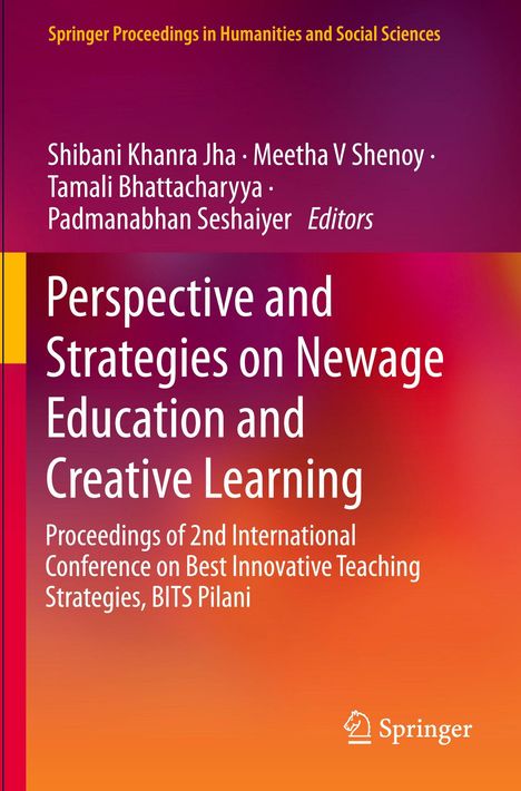 Titel: Perspective and Strategies on Newage Education and Creative Learning. Autoren aufgeführt. Springer-Logo unten rechts.