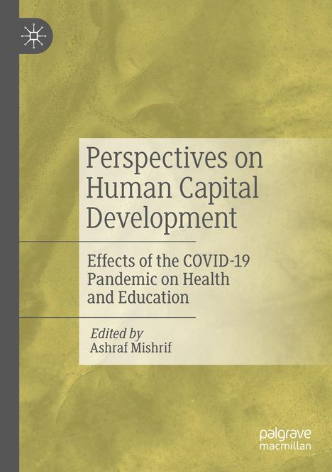 "Perspectives on Human Capital Development" steht in großen Buchstaben. Gelber Hintergrund mit abstraktem Muster.