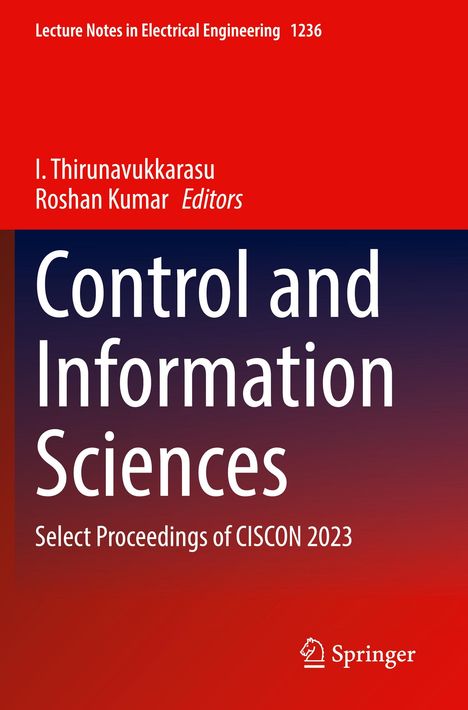 "Control and Information Sciences" steht in großen Buchstaben. Oben Namen der Herausgeber, unten Springer-Logo.