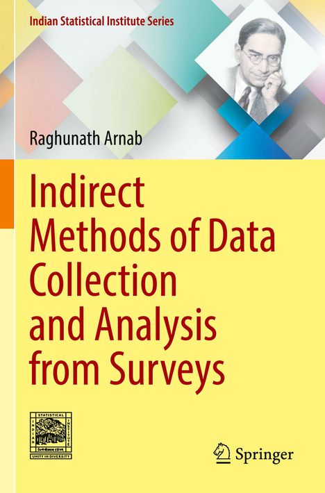Titel: "Indirect Methods of Data Collection and Analysis from Surveys" von Raghunath Arnab. Bunte geometrische Formen, Springer-Logo.