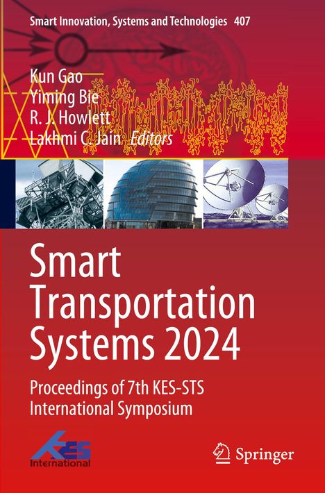 "Smart Transportation Systems 2024" steht groß auf einem rot gestalteten Cover mit technischen Illustrationen und Fotos.