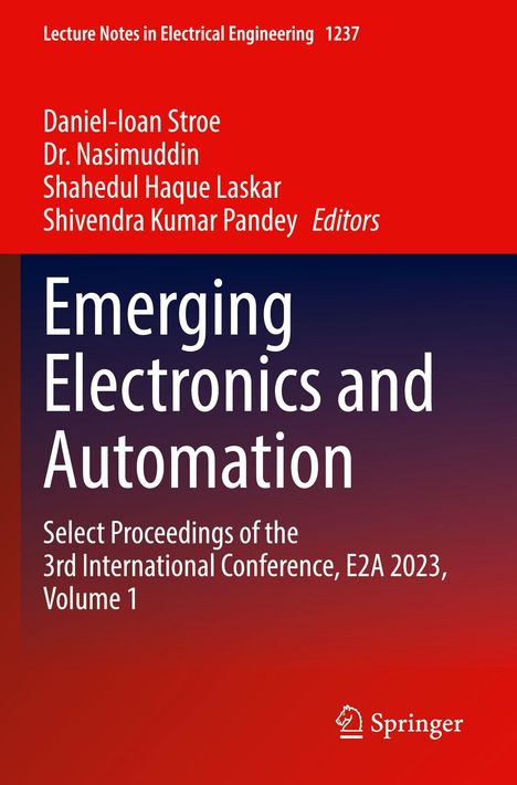 Titel: "Emerging Electronics and Automation". Herausgeber: Daniel-Ioan Stroe u.a. Oben rot, unten blau. Springer-Logo.