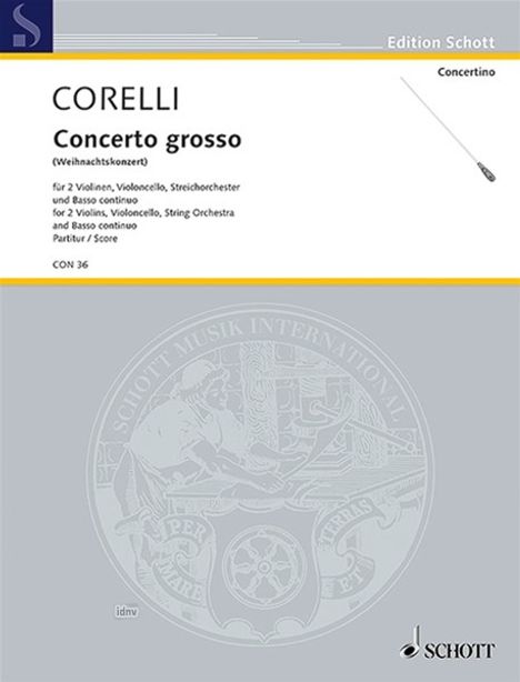 Arcangelo Corelli: Corelli,A.          :Concerto gro...8 /P /cemb, Noten