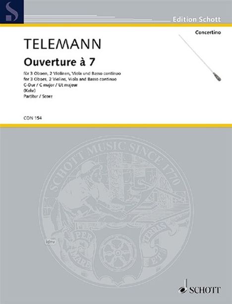 Georg Philipp Telemann: Ouverture a 7 C-Dur, Noten