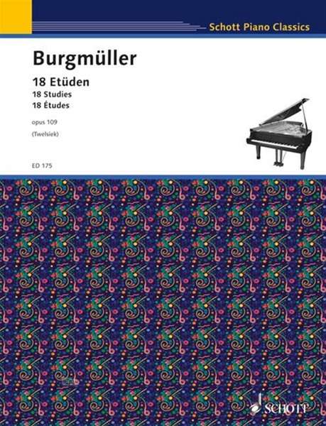 Friedrich Burgmüller: 18 Etüden op. 109, Noten