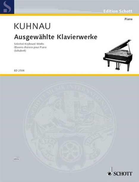 Johann Kuhnau: Kuhnau, Johann      :Ausgewählte Klavierwerke, Noten