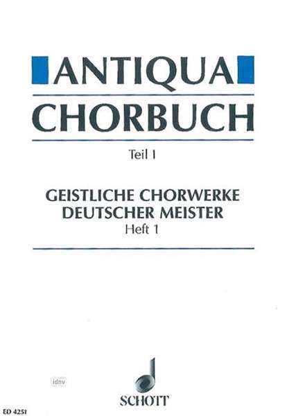 Antiqua-Chorbuch, Noten