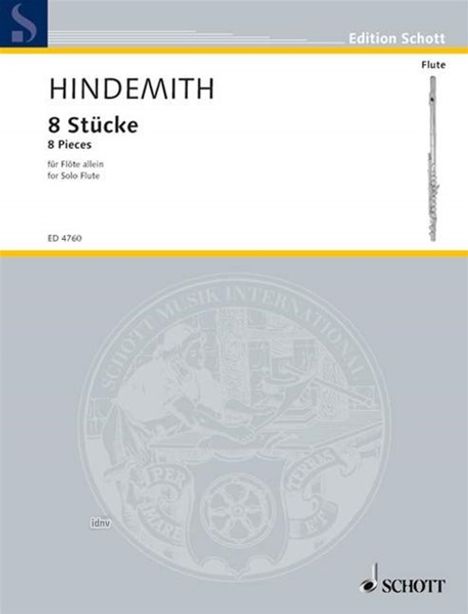 Paul Hindemith: Hindem.,P.          :8 Stücke /E /FL /GH, Noten