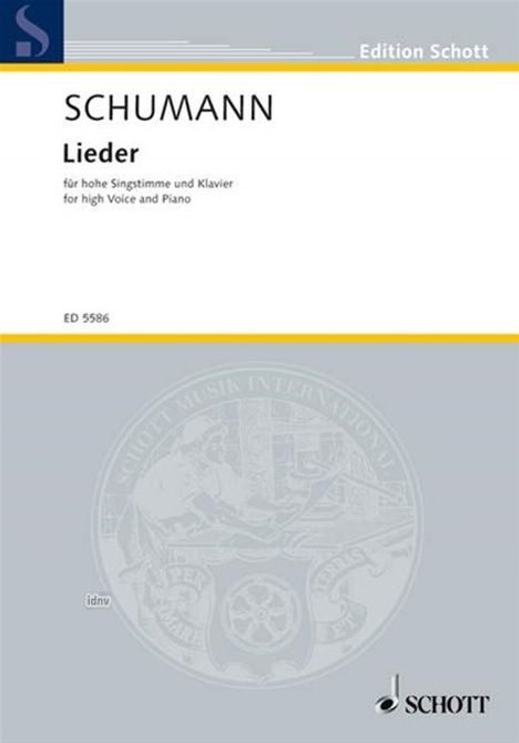 Robert Schumann: Lieder, Noten