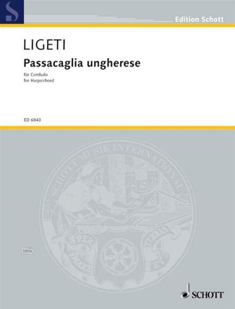 György Ligeti: Passacaglia ungherese, Noten