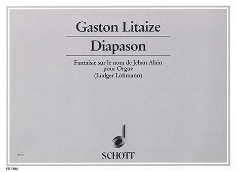 Gaston Litaize: Diapason, Noten