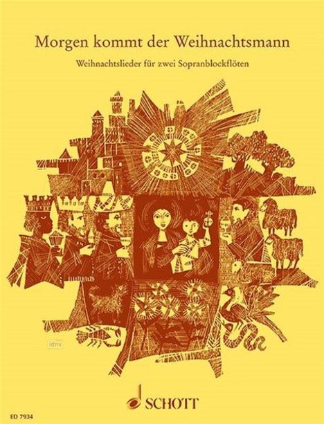 Morgen kommt der Weihnachtsmann, Noten