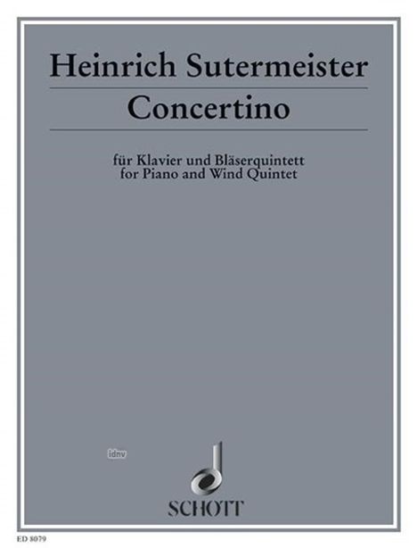 Heinrich Sutermeister: Concertino, Noten