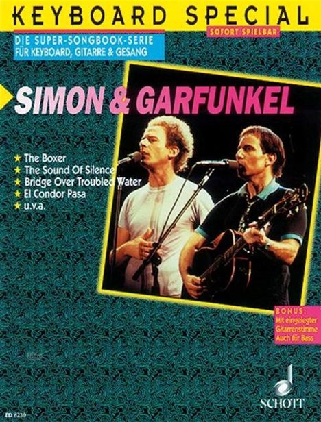 Simon &amp; Garfunkel: Simon &amp; Garfunkel, Noten