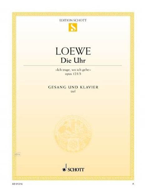 Loewe,C.            :Die Uhr...3 /E /TSTI/Klav /GH, Noten