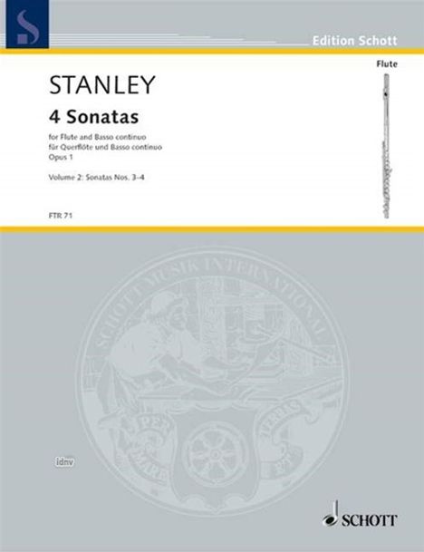 John Stanley: Vier Sonatas, Noten