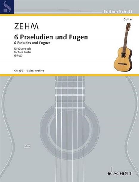 Friedrich Zehm: Sechs Praeludien und Fugen, Noten