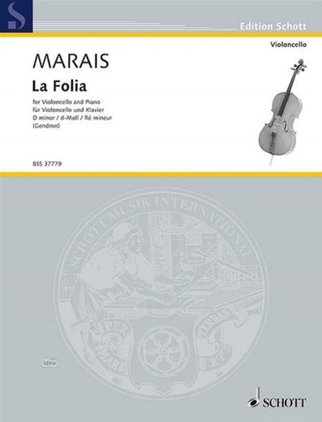 Marin Marais: Marais,M.           :La Folia /SS /VC/Klav /GH, Noten