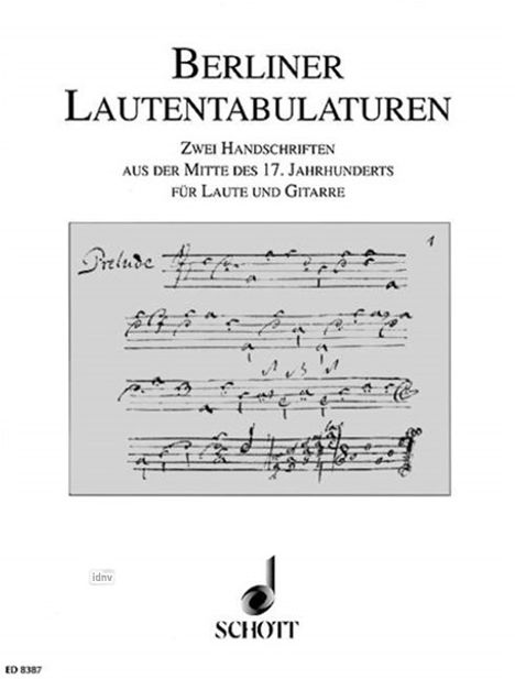 Berliner Lautentabulaturen, Noten