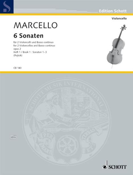 Benedetto Marcello: 6 Sonaten, Noten