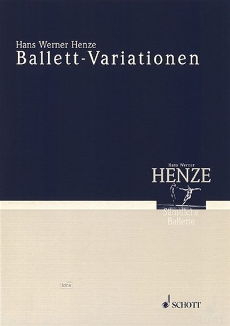 Hans Werner Henze: Ballett-Variationen, Noten