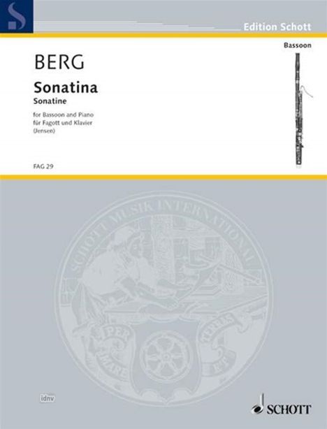 Olav Berg: Sonatina, Noten