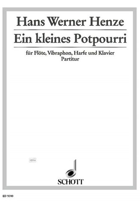 Hans Werner Henze: Ein kleines Potpourri, Noten